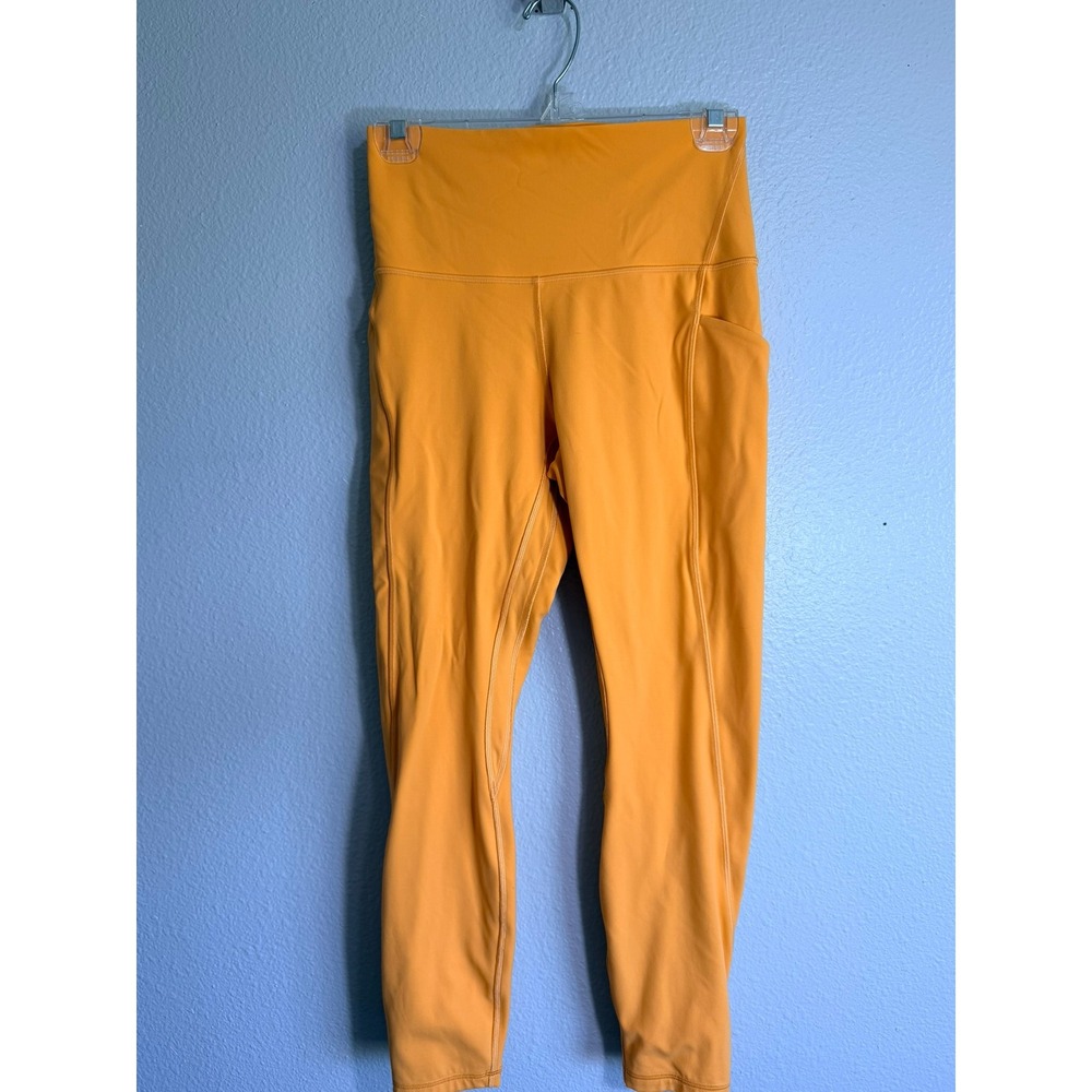 Lululemon Align High-Rise Pant with Pockets 25 Orange Nulu Yoga Leggings Size 8